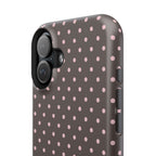 “Straw choc dots” protective phone case