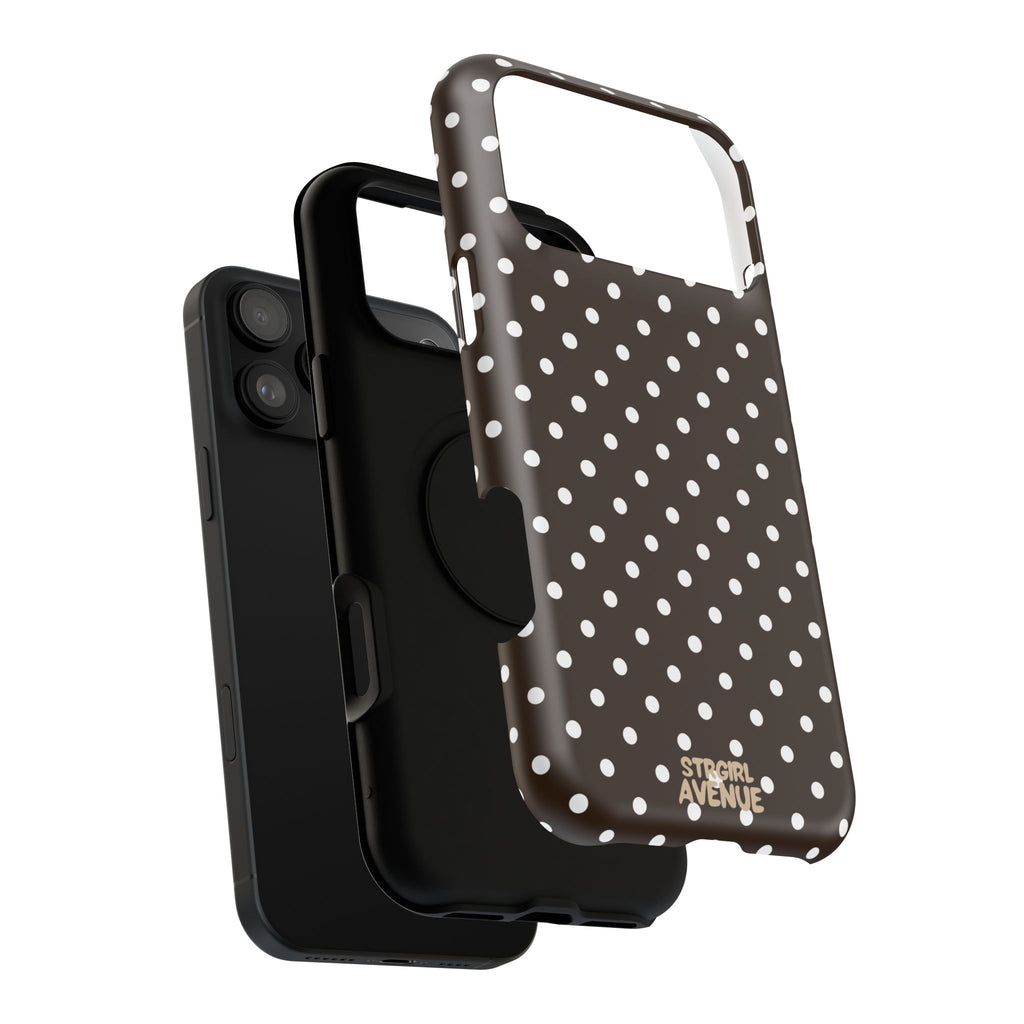 “Cocoa Dots” protective phone case