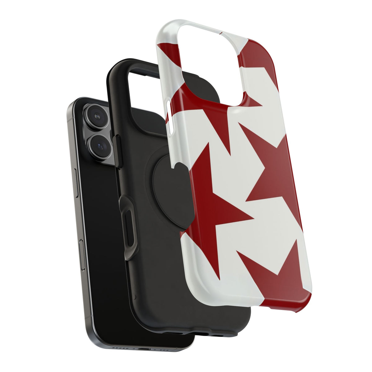 “red stars” protective phone case