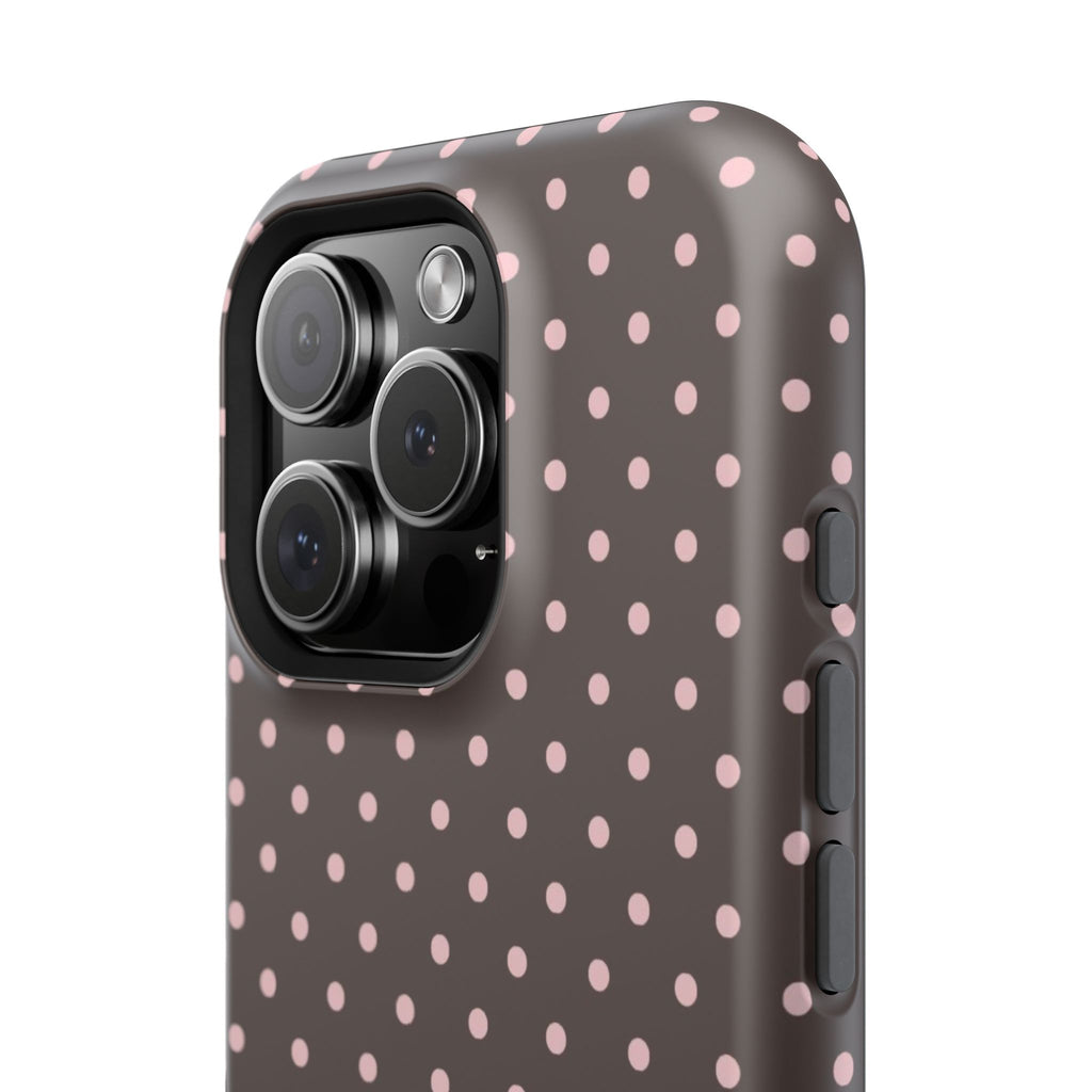 “Straw choc dots” protective phone case