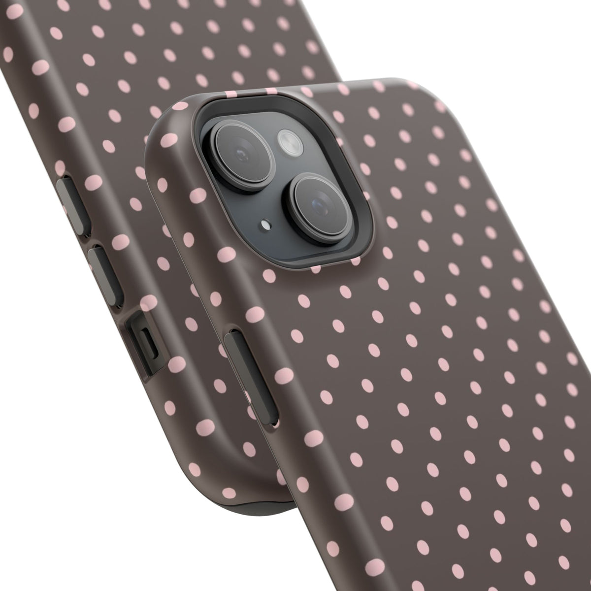 “Straw choc dots” protective phone case