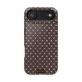 “Straw choc dots” protective phone case