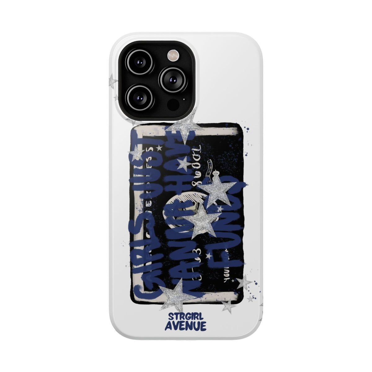 “wanna have funds” protective phone case