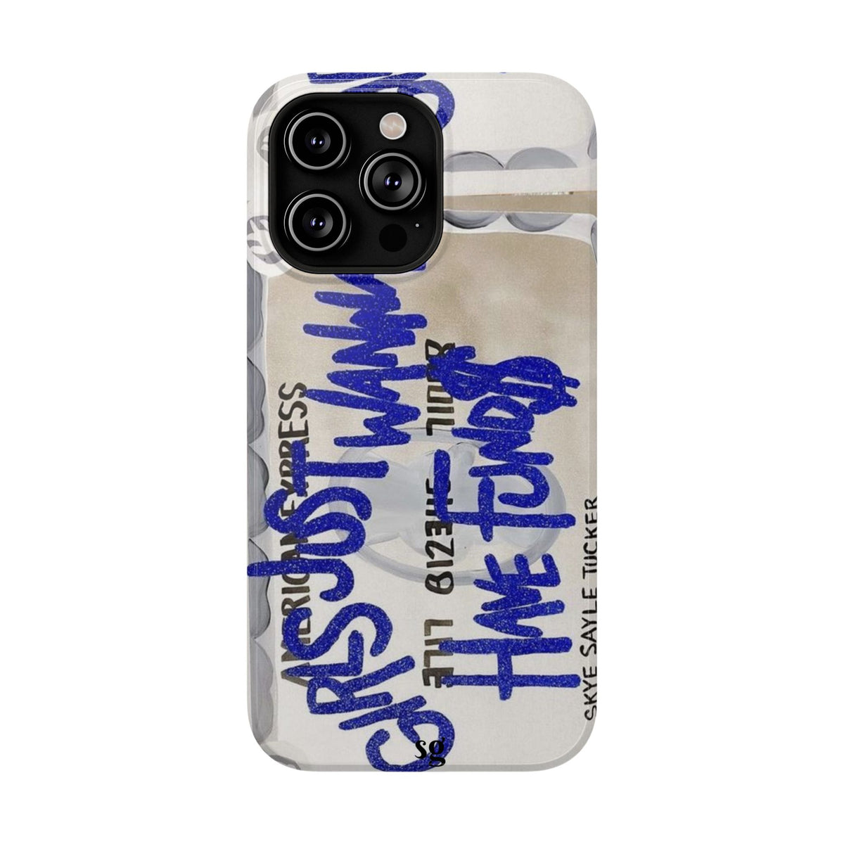“girls just wanna have funds” protective phone case