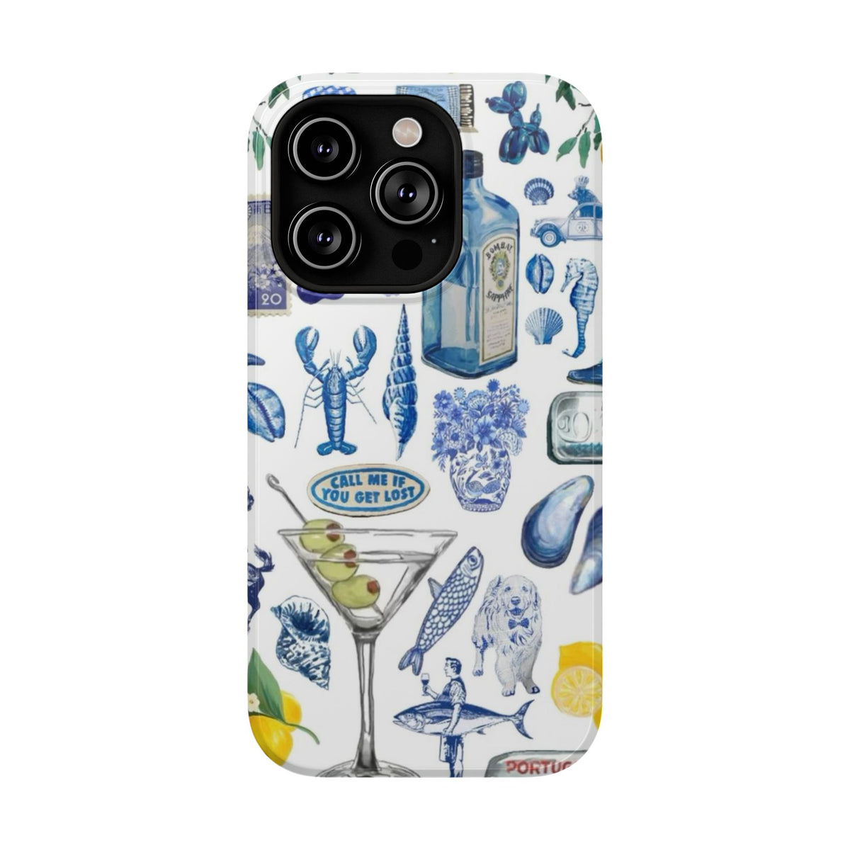 “call me” protective phone case