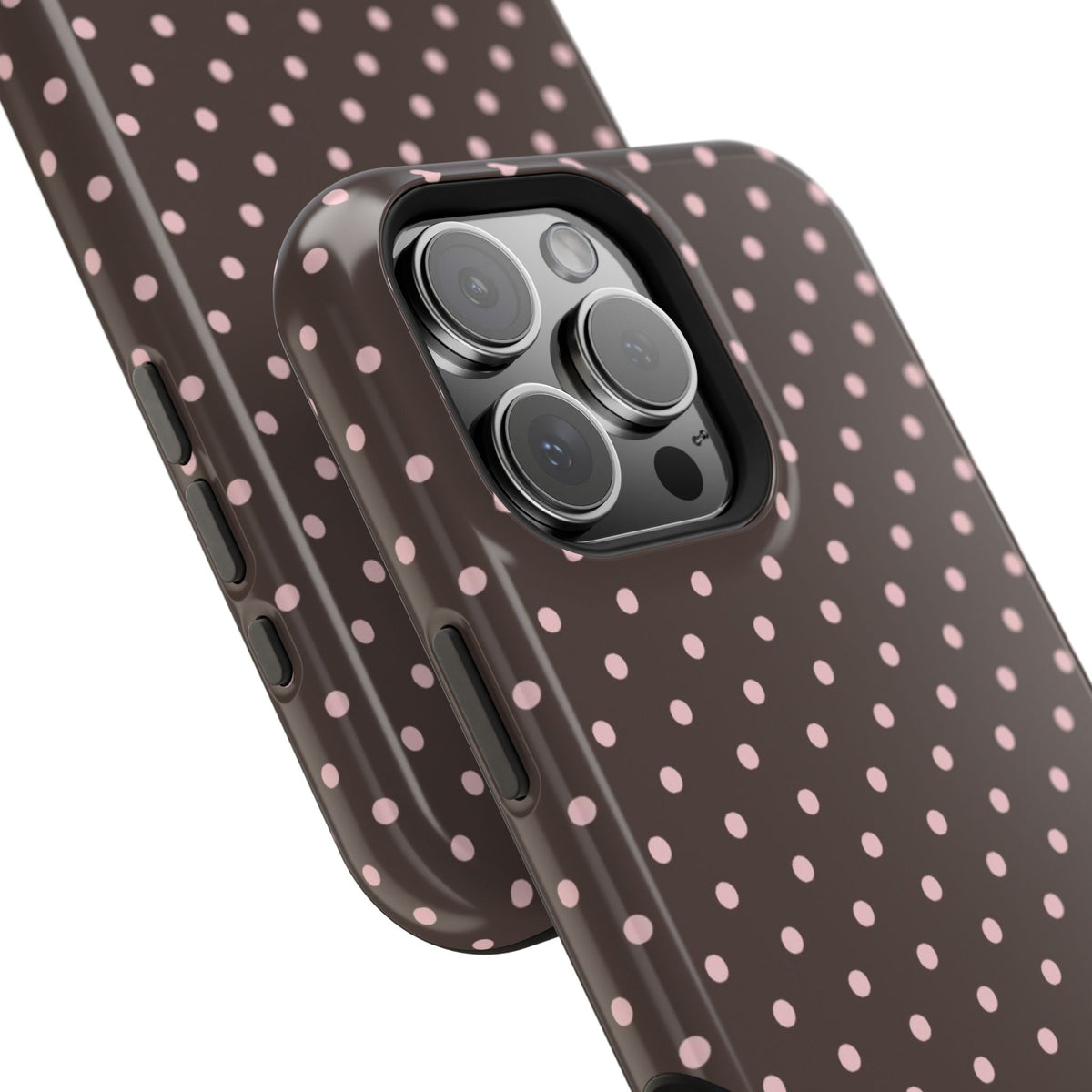 “Straw choc dots” protective phone case