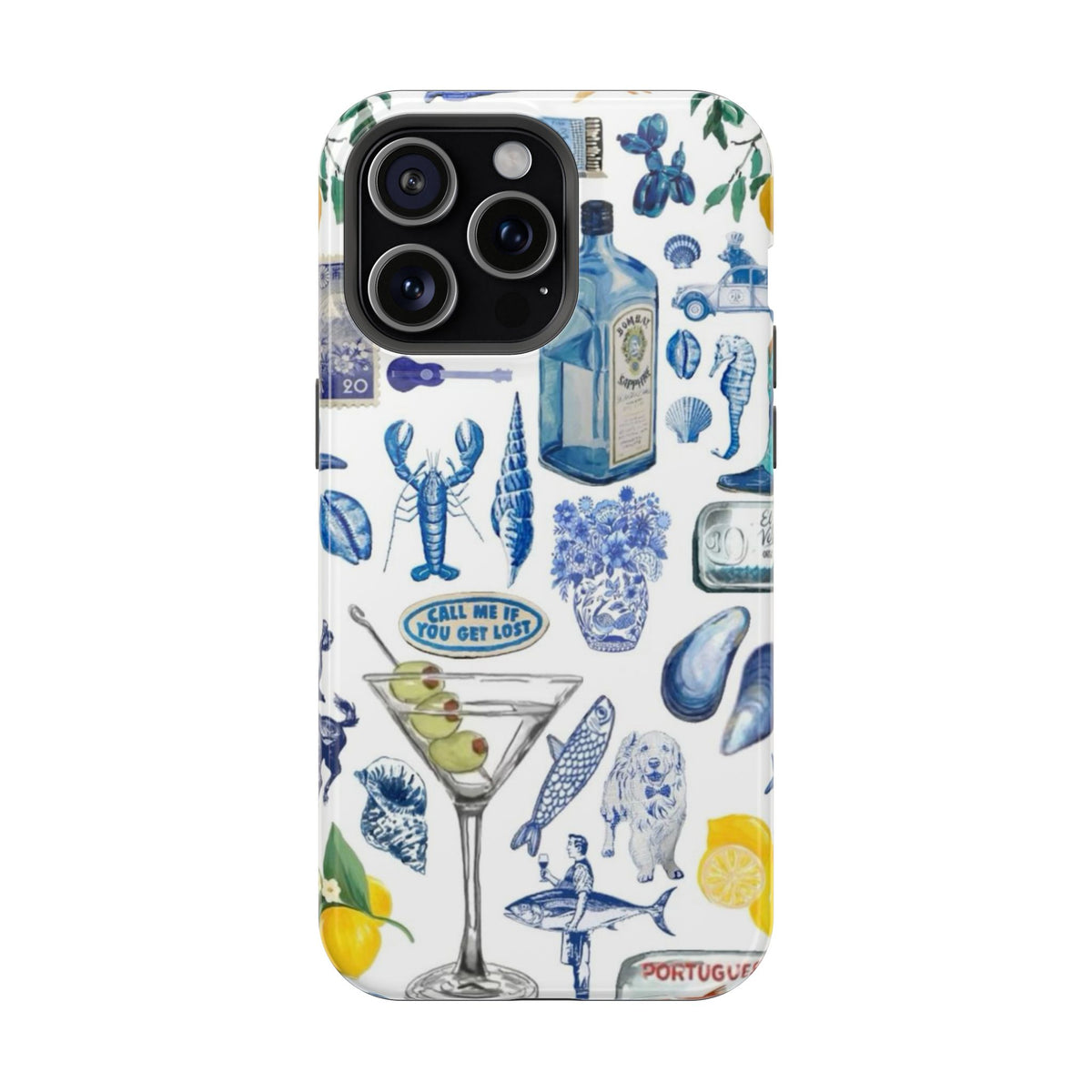 “call me” protective phone case
